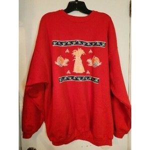 Fall Sweatshirt Pumpkins Leaves Straw Acorn Vintage Hanes XXL